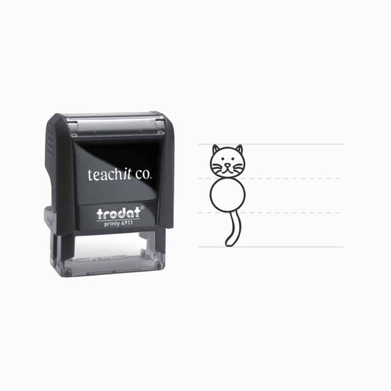 Handwriting Cat Stamp Teachit Co