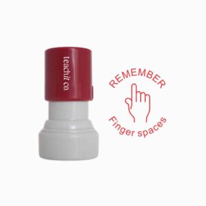 remember finger space stamp