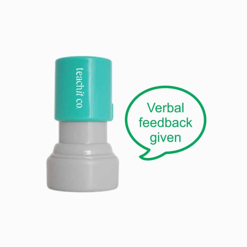 verbal feedback teacher stamp