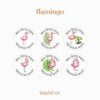 Flamingo stickers