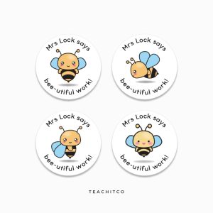 Bee Merit Stickers