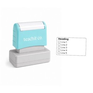 Custom Checklist Pre-Inked Stamp