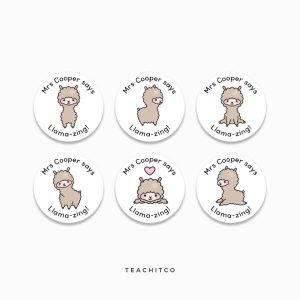 Llama Merit Stickers