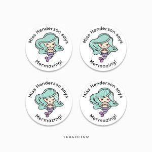 Mermaid Merit Stickers