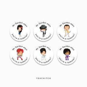 Rockstar Merit Stickers