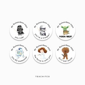 Space Wars Merit Stickers