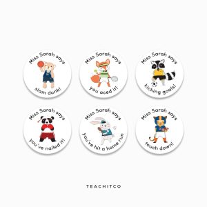Sports Animal Merit Stickers