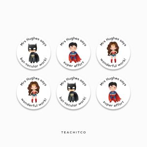 Superhero Merit Stickers – Set 1