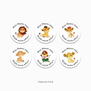 Lion Merit Stickers