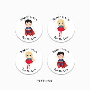 Super Brave Stickers