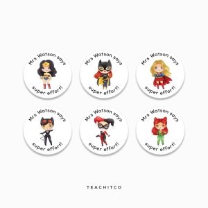 Supergirl Merit Stickers