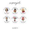 Merit Stickers Supergirl