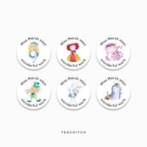 Wonderland Merit Stickers