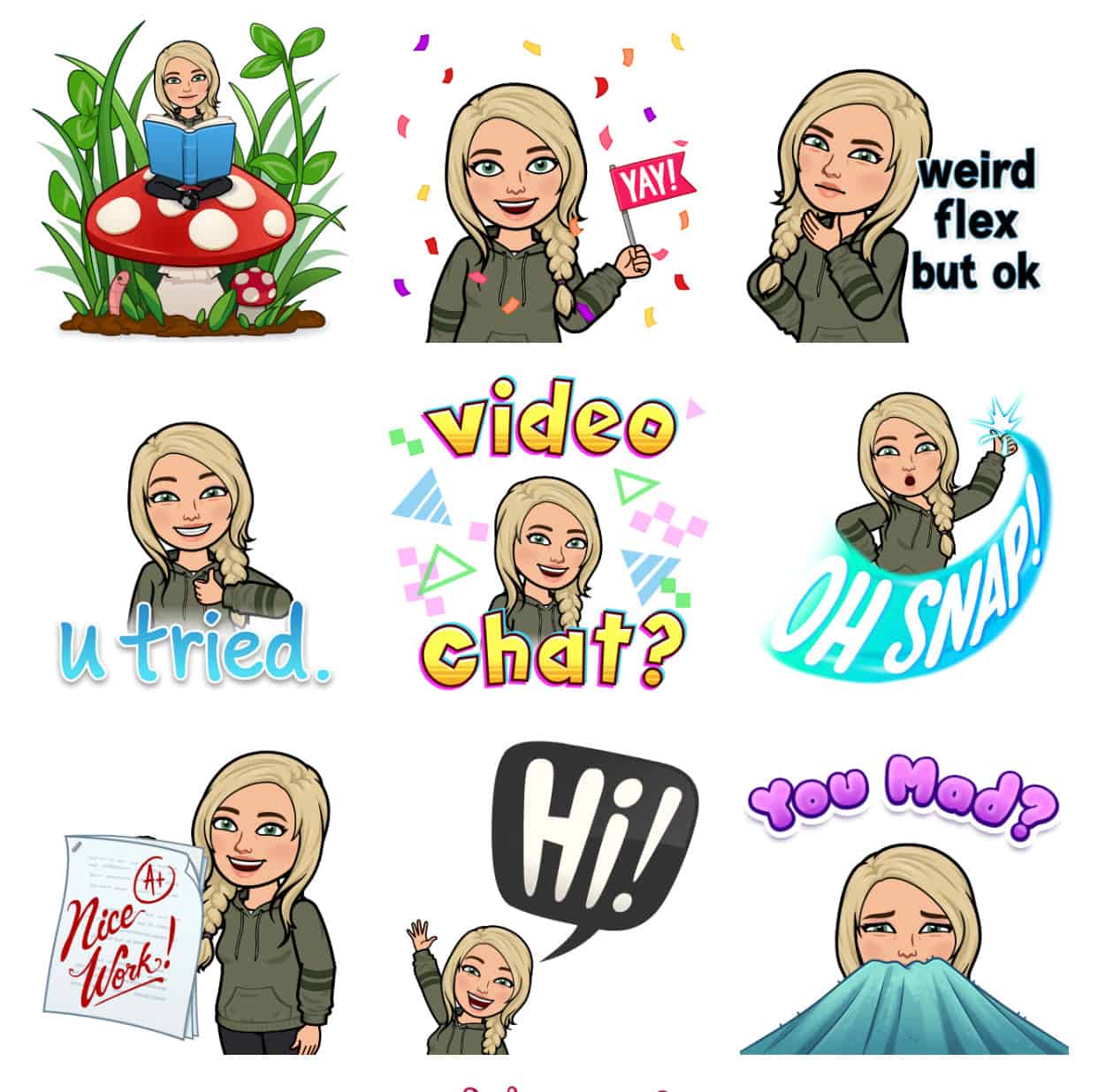 Personalized Bitmoji Stamps, Emoji Stamp, Teacher Bitmoji Stamps