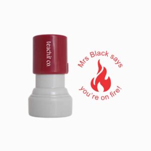 teacher stamp flame