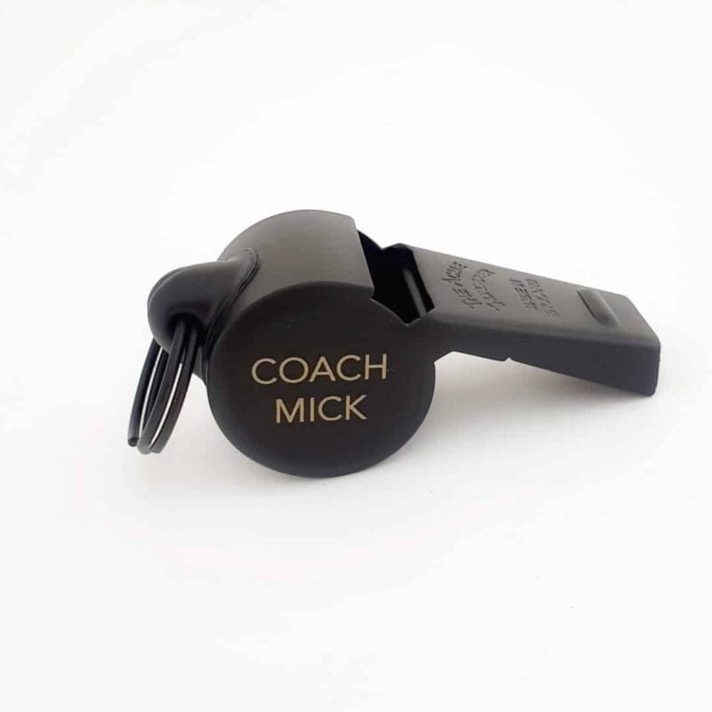 engraved sports whistle