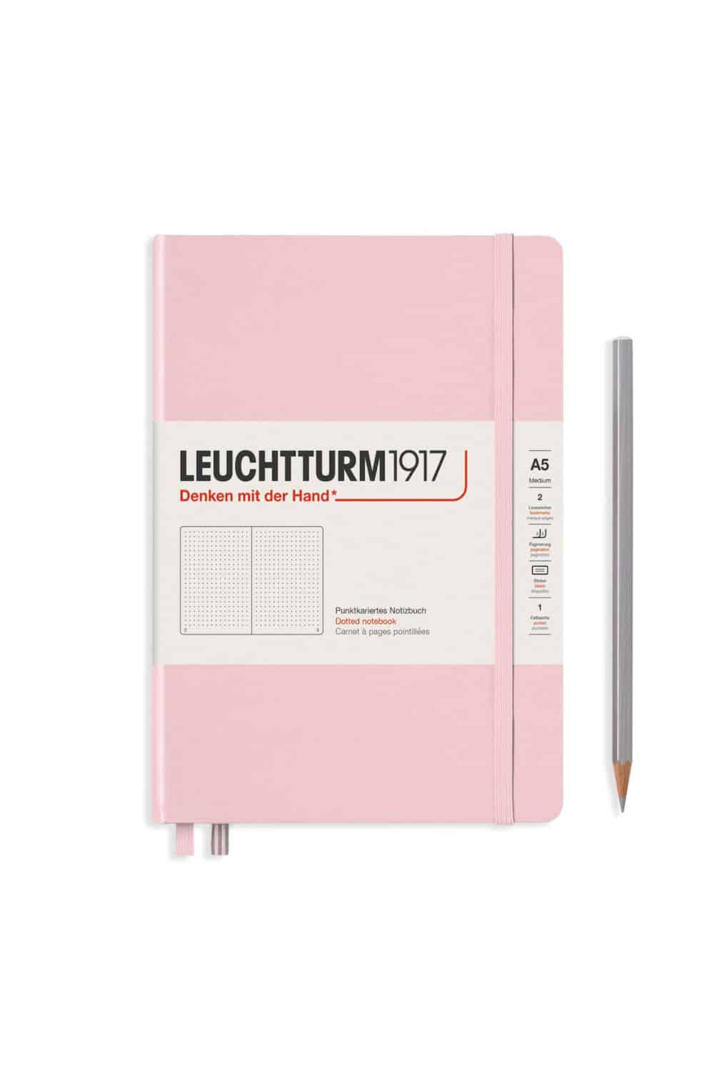 Leuchtturm1917 Hardcover Notebook A5 // Dotted // Powder  teachit Co