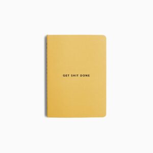 Get Shit Done A6 Yellow Notebook