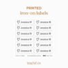 iron-on labels
