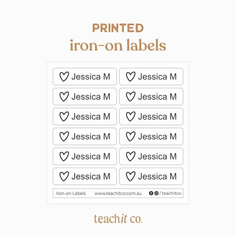 iron-on labels