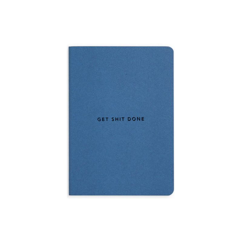 Get Shit Done A6 Notebook - Classic Blue
