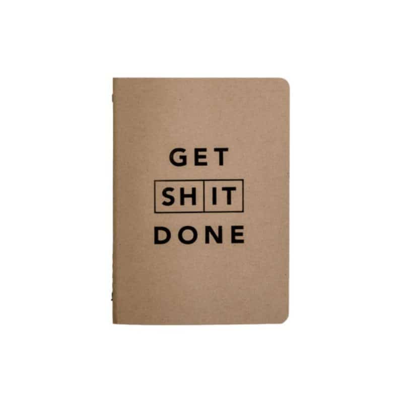 Get Shit Done A6 Notebook - Kraft