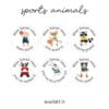 Merit Stickers Sports Animals