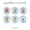 Merit Stickers Superhero Animals