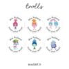 Merit Stickers Trolls