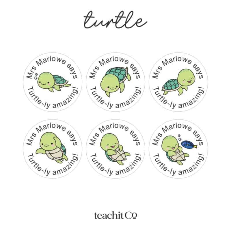 Merit Stickers Turtle