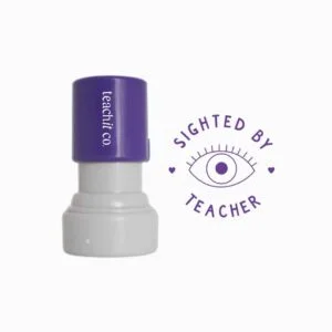 Sighted by teacher stamp