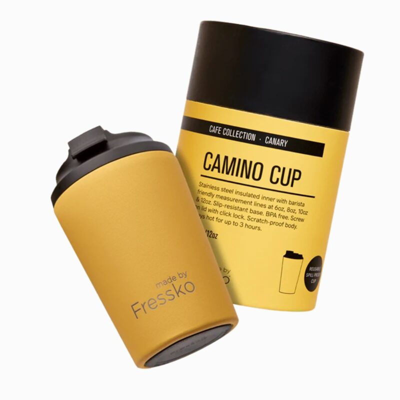 Fressko Camino 12oz Reusable Coffee cup canary