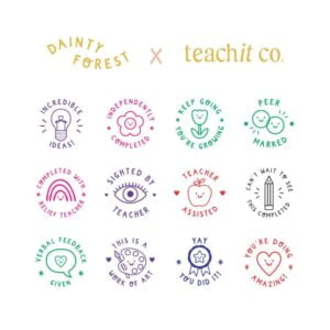 Dainty Forest x teachit Co stamp collaboration