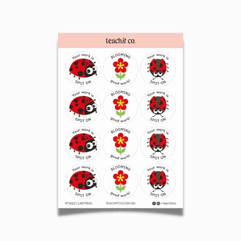 ladybug teacher stickers