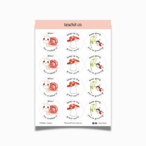 snail teacher stickers