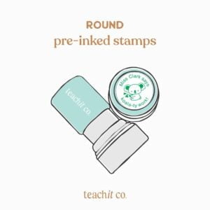 Round Teacher Stamps