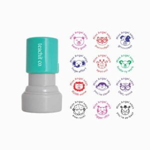 Cute animal set of 12 stamps