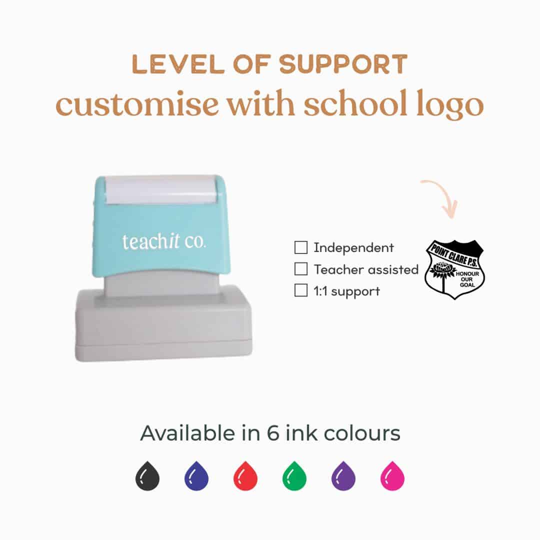 Level of Support | School Logo - Teachit Co