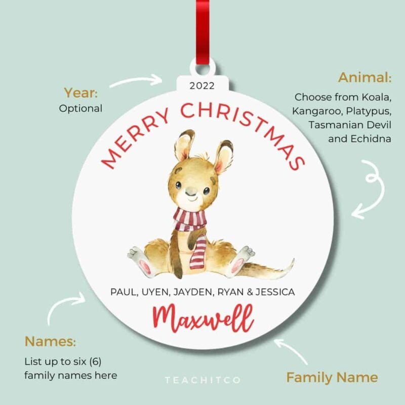 Australian Animals Family Ornament