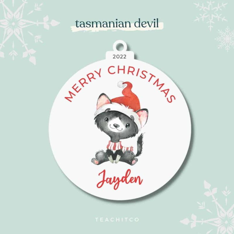 Australian tasmanian devil ornament