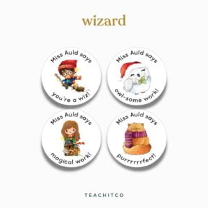 Christmas Wizard stickers