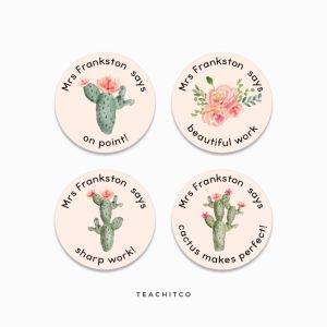 Cactus Merit Stickers