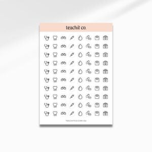 Dot Icon Health Planner Stickers