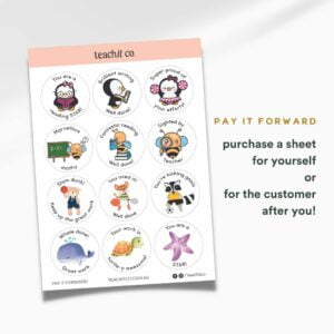 Pay it forward stickers