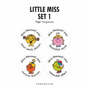 Little Miss personalised stickers