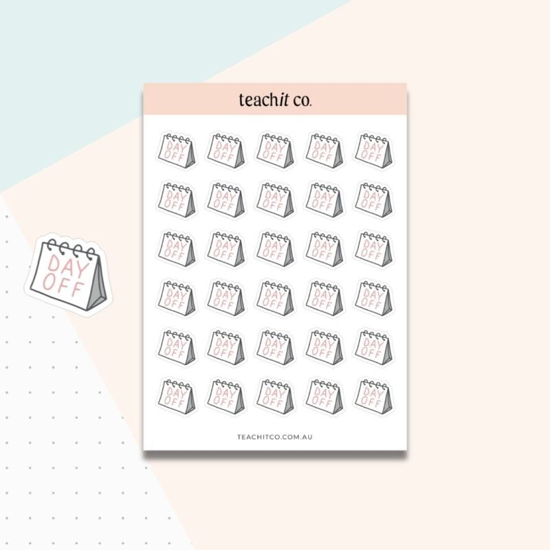 Day Off planner stickers