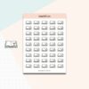 Planner stickers reading book