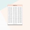 Planner stickers school term