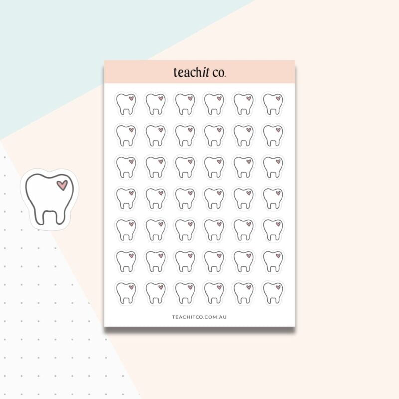 Tooth Planner Stickers