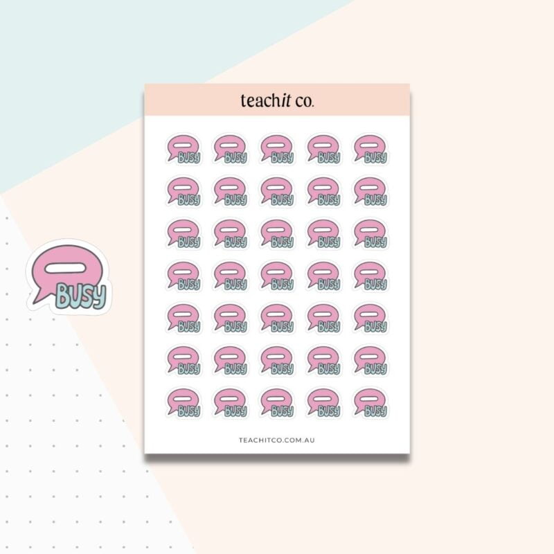 Busy icon planner stickers